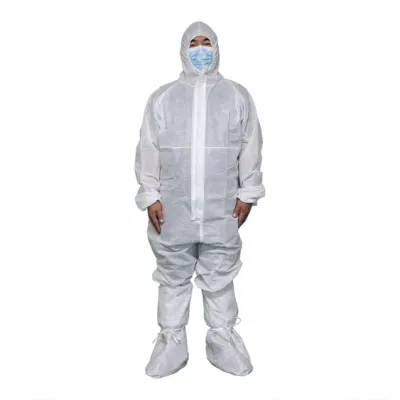 Mono protector PPE blanco tipo 5 6