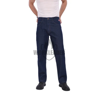 Jean de trabajo para hombre reflectante 100% algodón para ropa de trabajo de la industria del petróleo y gas Pantalon