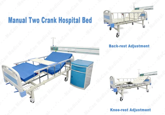 Muebles de hospital médico Paciente médico de UCI 3 cama de hospital de enfermería eléctrica de 5 funciones